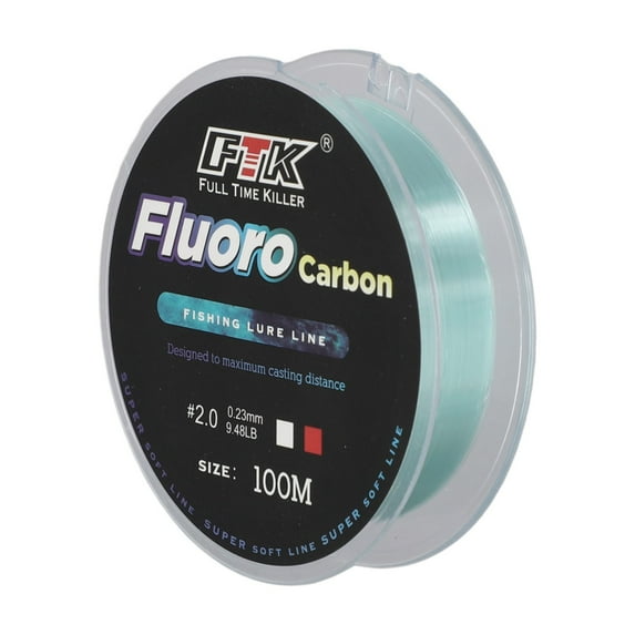 Rooha Ftk 100M Fluorocarbon Fishing Lure Line 4.13-34.32Lb Carbon Fiber Leader Fly Fishing Line Super Soft Line Pesca