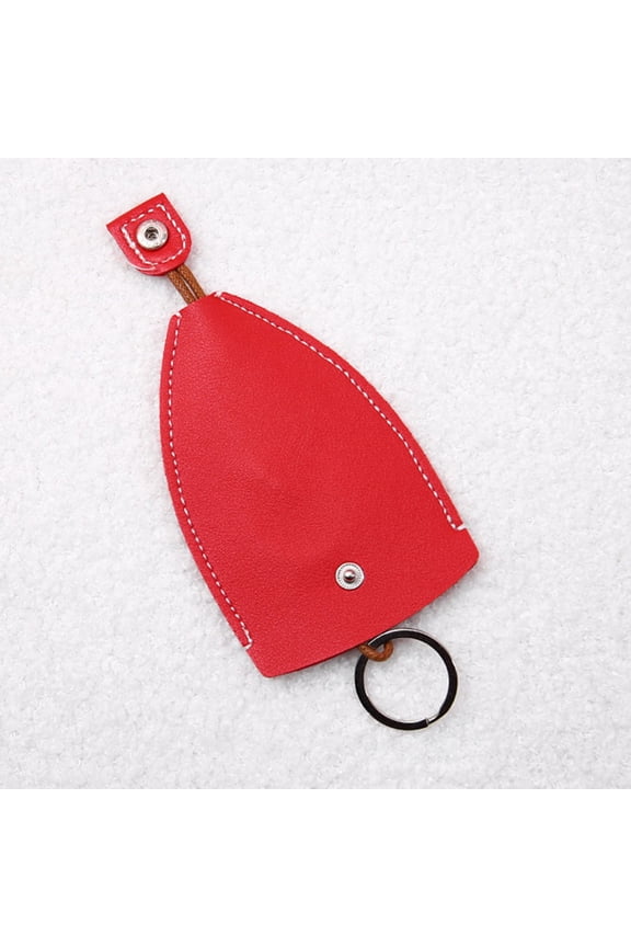 Functional Key Holder Sleeve With Creative Pull Out Design Leather Material