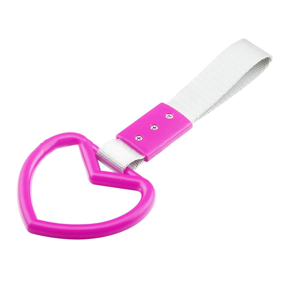 Rooha Heart Shaped Car Electrostatic Strap Decorative Hanging Ring Rear ...