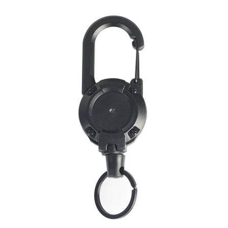 Rooha Heavy Duty Retractable Badge Reel With Carabiner Clip For Keys And Id Accessory