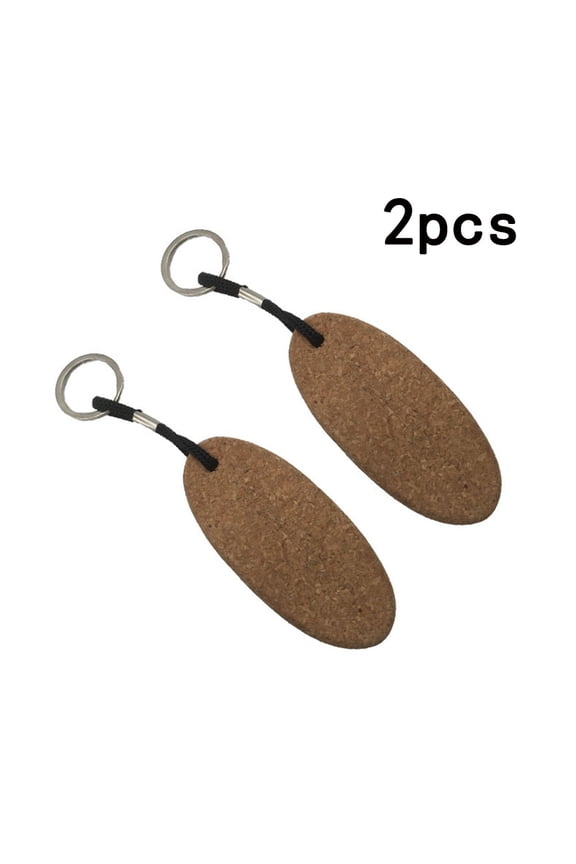 Keyring Ball Keyring 2 Pcs Ball Keyring Buoyant Cork Float Kayak Marine