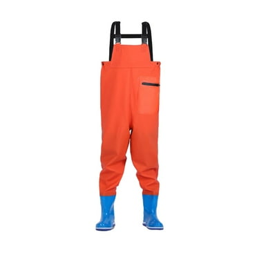 Rooha Kids' Integrated Boot Waders Comfortable Waterproof Protection For Young Anglers Fishing Wading Water Activities Gear