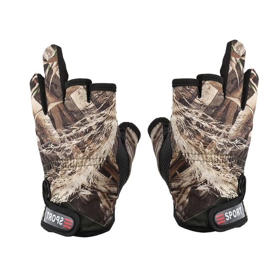 Rooha Lightweight Fishing Gloves Anti Slip Design Breathable Fabric Suitable For All Wrists Perfect For Warmer Weather 1 Pair