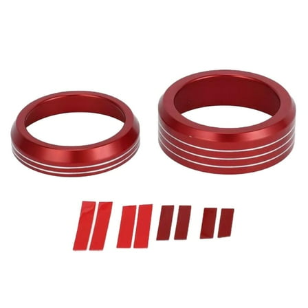 Rooha Media Volume Gear Shift Switch Knob Covers Rings For Ford For Mach-E 2021-2024 Easy Installation Car Accessories