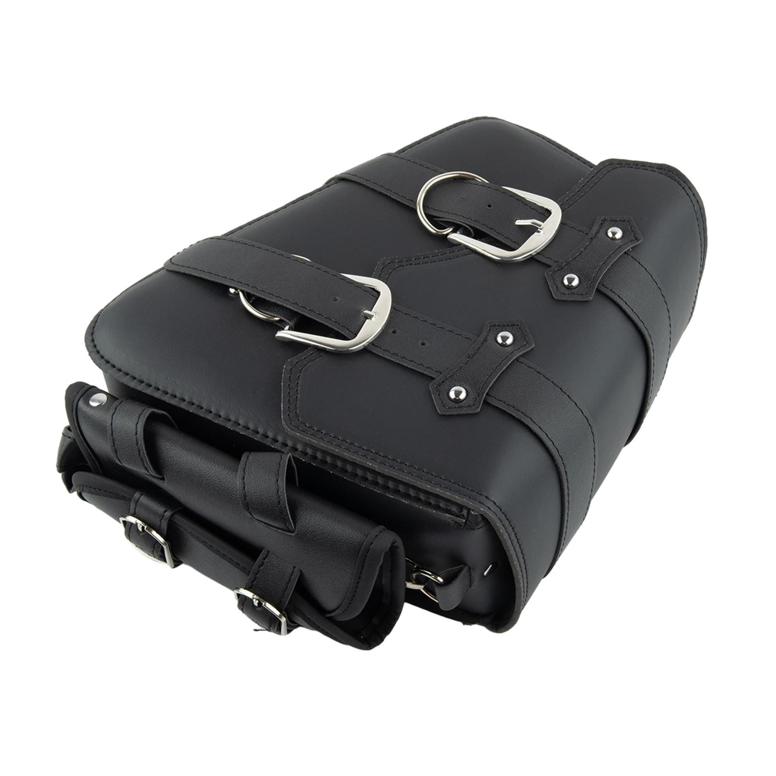 Rooha Motorcycle Swingarm Bag Saddlebags Side Tool Bag Pu Leather ...