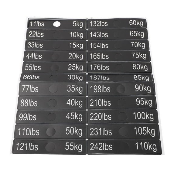 Rooha Numbers Sticker Labels Gym And Can Be Used For Fitness Equipment Package Content