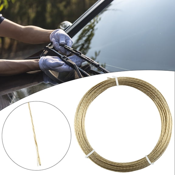 Rooha Professional Car Windshield Cutting Wire 22M Braided Steel Roll 0 8Mm Thickness Easy And Quick Polyurethane Removal