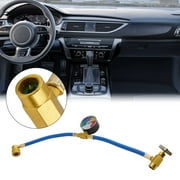 Rooha R134A Car A/C Recharge Kit With Pressure Gauge Maintain Cooling Performance