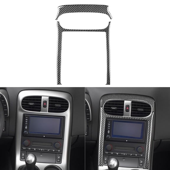 Rooha Real Carbon Fiber Center Console Panel Frame Trim For Corvette C6 Z06 2005-2013