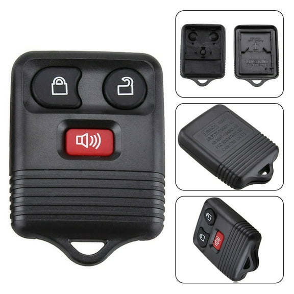 Rooha Replacement 3 Button Remote Key Shell Case For Key Fob Compatible With F150 F250 F350 Escape Sport Trac Exursion