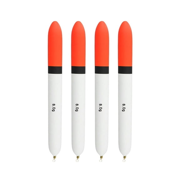 Rooha Sensitive Fishing Float Balsa Wood Float Black Band Visibility Bright Orange Tip Easy To Spot Bites 8G Fishing Float For Pike