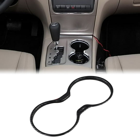 Rooha Tailored Fit Leather Cup Holder Trim Designed For Jeep Models For Grand For Cherokee & For Compass (2011 2021)