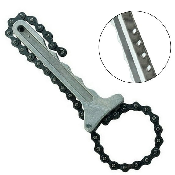 Rooha Tool Steel Chain Wrench Filter Wrench (Fits 3/8-Inchto 4-1/4-Incho.D.)