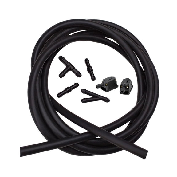 Rooha Universal Car Windshield Wiper Washer Squirter Nozzle Spray Jet Kit Fluid Hose