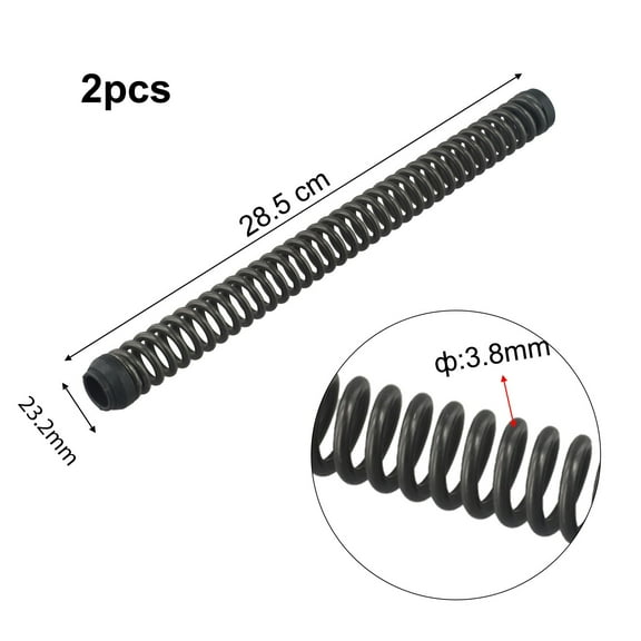 Rooha Yafex: 2Pcs Mountain Bike Front Fork Shock Absorption Spring 28.5X23.6/25.2/27X3.8/4/4.3Cm Steel Mechanical Fork Oil Coil Spring