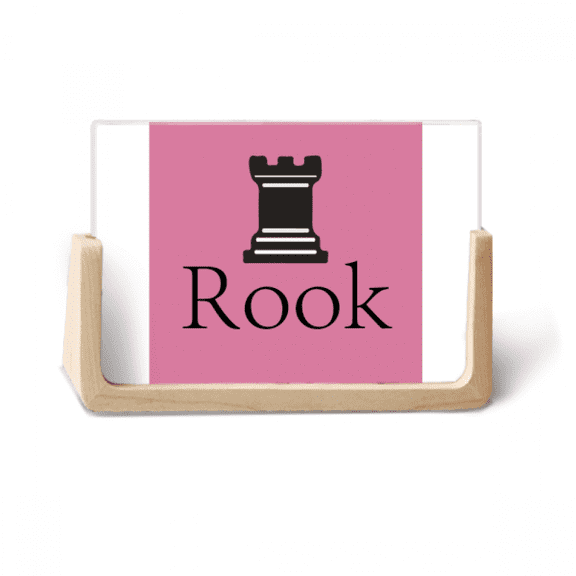 Rook Black Word Chess Game Photo Wooden Photo Frame Tabletop Display