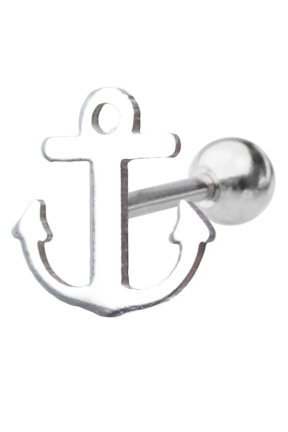 Rook Tragus Piercing 16G Sea Anchor Design Cartilage Piercing Barbell