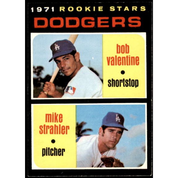 Rookie Stars/Bob Valentine RC/Mike Strahler Rookie Card 1971 Topps #188