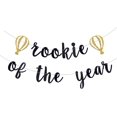 thumbnail image 1 of Rookie of the Year Banner,Black Glitter Pre-Strung Baseball Themed 1st Birthday Decorations for Boys or Girls,Baseball First Birthday Party Supplies Kids Birthday Party Decorations, 1 of 5