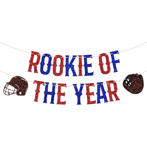 Rookie of the Year Banner, A Little Slugger is on the Way, Baseball Theme Concessions Happy Birthday Baby Shower Party Decorations Supplies