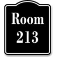 thumbnail image 1 of Room 213 Number Building BLACK Aluminum Composite Sign, 15"x18", 1 of 2