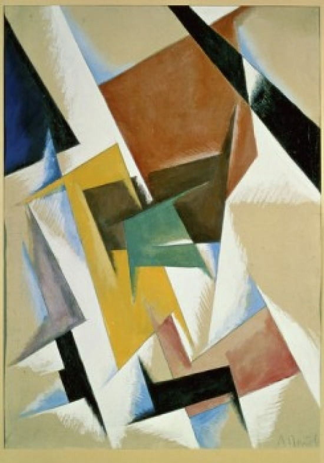 Room Construction  1921  Liubov Popova (1889-1924 Russian) Ink with watercolor  Russian State Museum St Petersburg Canvas Art - Liubov Popova (24 x 36)
