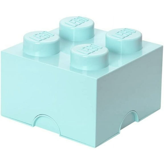 Room Copenhagen 40030642 Lego Storage Brick, 4 Knobs, Aqua Light Blue