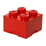 LEGO Storage Brick Bright Red 4 Knob Container Organizer Box Holds 800 Blocks