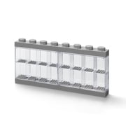 LEGO Large Minifigure Display Case, 16-Compartment Showcase, Grey