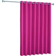 thumbnail image 1 of Gorgeous Home Linen Room Divider Extra Wide Heavy Thick Blackout Grommet Curtain for Living Room Bedroom Studio 1 Panel, Hot Pink, 100" Wide x 84" Long, 1 of 5