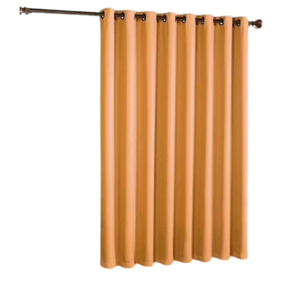 Gorgeous Home Linen Room Divider Extra Wide Heavy Thick Blackout Grommet Curtain for Living Room Bedroom Studio 1 Panel, Orange 100" Wide x 84" Long