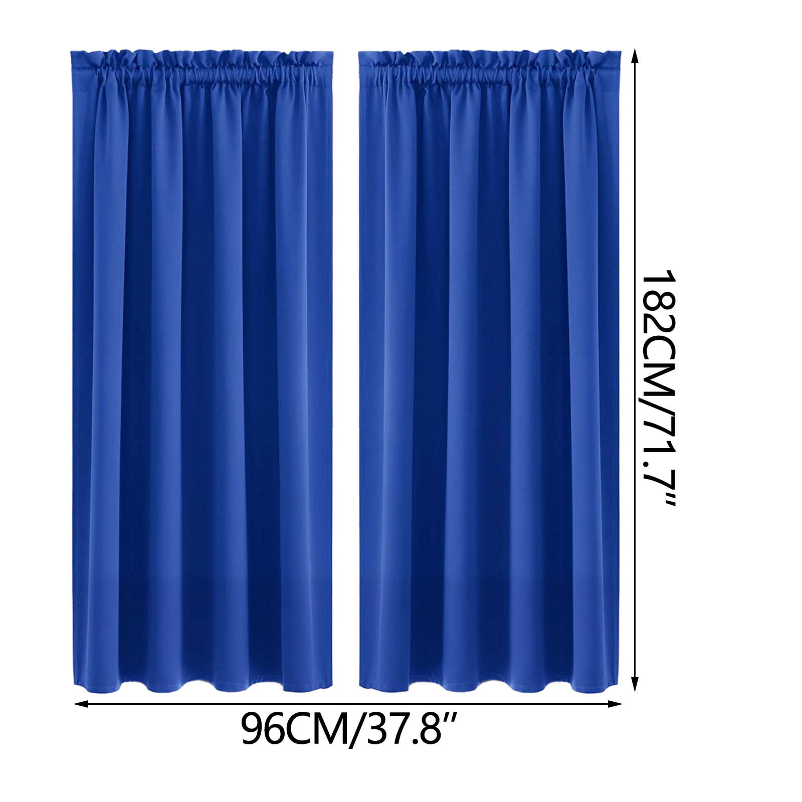 Room Darkening Rod Pocket Window Drapes Thermal Insulated Light