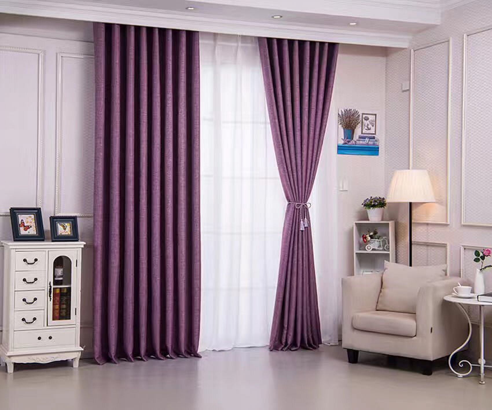 Room Darkening Thermal Insulated Blackout Grommet Curtain Panel ...