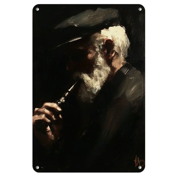 Room Decor 1pc Vintage Pipe-Smoking Sailor Metal Iron Sign, 8x12 Inches, Perfect Wall Art Decor with Unique Gift Idea for Home Bar, Pub, Cafe, Living Room