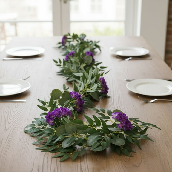 Room Decor, Christmas Wedding Wall Hanging Greenerys Eucalyptuss Leaves With Dense Artificial Vines Hydrangea Vines Home Decor Holiday Products, Family Gifts