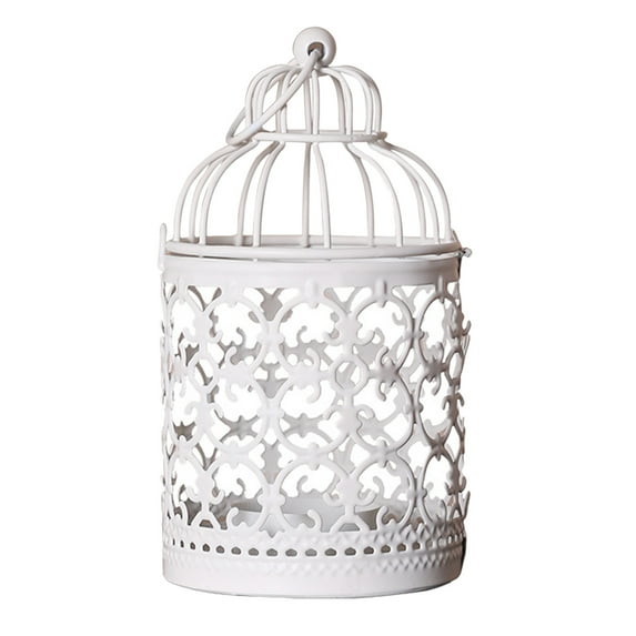 Room Decor, Decorative Candle Lanterns, Hanging Lantern Tealight, Metal Hollow Out Decorative Birdcage Candle Holder, Vintage Decorative Centerpieces of Wedding