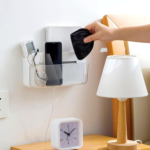 Room Decor for Teen GirlsBoys, Floating Shelves for Wall,Bedroom Decor,Aesthetic,College Dorm Room Essentials for Girls Guys,Bedside Wall Mount Shelf Organizer for Remote,Phone,RV.