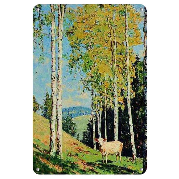 Room Decor A Thriving Oil Painting with a Metal Can Logo -8X12 Inches | Weatherproof Decorative Wall, Making Home Kitchens, Gardens, Bedrooms, Bars, Bathrooms, Coffee Shops, And Parties More Artistic