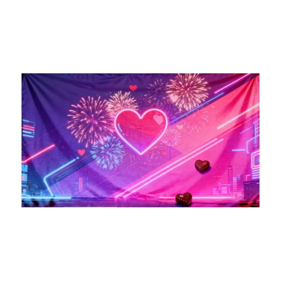 Room Decor Valentines Tapestries Wall Hanging Fabric Art for Holiday Home Decoration