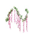 thumbnail image 1 of Room Decor, Wisteria Flower Vines Garland 6.56 Ft Artificial Flower Strings Fake Hanging Flowers Silk Wisteria Garland Flowers Flower Vines for Wedding Garden Decor, Men Gifts, 1 of 5