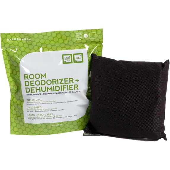 Room Deodorizer & Dehumidifier w/ Natural Bamboo Charcoal (200g)