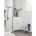thumbnail image 1 of Room Designs Bathroom Corner Cabinet White Transitional Triangle, 1 of 9