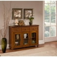 thumbnail image 1 of Room Designs Console Table Walnut Traditional Rectangle, 1 of 5