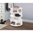 thumbnail image 1 of Room Designs Shoe Rack White Contemporary  Circular, 1 of 3