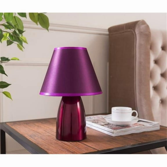 Room Designs Table Lamp Purple Contemporary Round