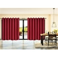 thumbnail image 1 of Room Divider 1 Piece K100 Thermal Burgundy Color Blackout Panel Patio Door Window Curtain Sliding Door 3 Layered Privacy Wall With Grommets,Extra Wide Size : 100" Wide X 84" Length, 1 of 3