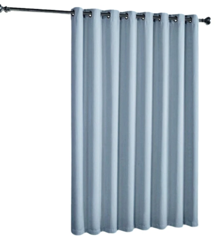 Gorgeous Home Linen Room Divider Extra Wide Heavy Thick Blackout Grommet Curtain for Living Room Bedroom Studio 1 Panel, Slate Blue, 100" Wide x 84" Long