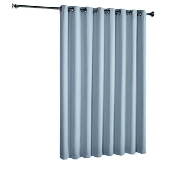 Gorgeous Home Linen Room Divider Extra Wide Heavy Thick Blackout Grommet Curtain for Living Room Bedroom Studio 1 Panel, Slate Blue, 100" Wide x 84" Long