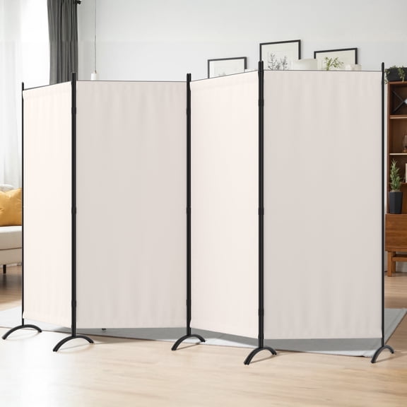 Room Divider 11FT Portable Room Dividers And Folding Privacy Screens, 135'' W Fabric Divider For Room Separation, 4 Panel Partition Room Dividers Freestanding Wall Divider Screen