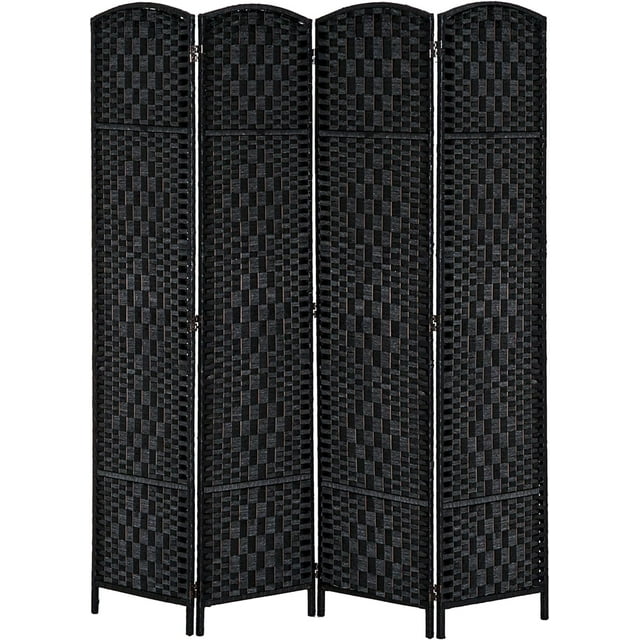 Room Divider 3 Panels Folding Privacy Screen 6FT Tall Portable Wicker